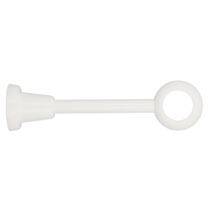 Support de barre à rideau en bois oeil Ø35 90220mm laqué blanc - INVENTIV