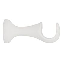Support de barre à rideau en bois ouvert Ø35 110mm laqué blanc - INVENTIV