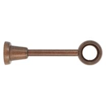 Support de barre à rideau en bois oeil Ø35 90220mm chêne foncé - INVENTIV
