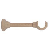 Support de barre à rideau en bois œil ouvert Ø28 recoupable 160mm naturel - INVENTIV