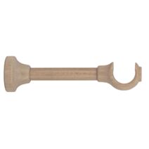 Support de barre à rideau en bois œil ouvert Ø28 recoupable 160mm naturel - INVENTIV