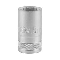 Douille 1/2" 6 pans 15mm chrome vanadium - INVENTIV