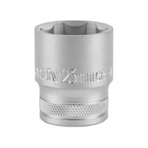 Douille 1/2" 6 pans 23mm chrome vanadium - INVENTIV