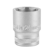 Douille 1/2" 6 pans 24mm chrome vanadium - INVENTIV