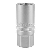 Douille longue bougie 21mm chrome vanadium - INVENTIV