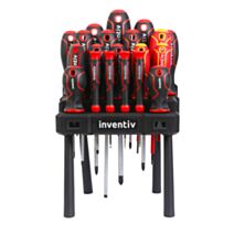 Jeu de 20 tournevis chrome vanadium - INVENTIV