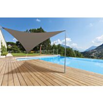 Voile d'ombrage triangulaire Primo 3,6m Grège - INVENTIV