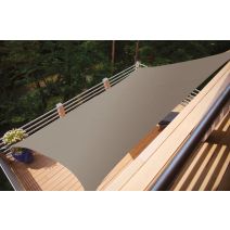 Voile d'ombrage rectangulaire Primo 4x3m Grège - INVENTIV