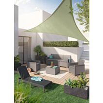 Voile ombrage rectangulaire Primo 2x1,4m Ivoire - INVENTIV