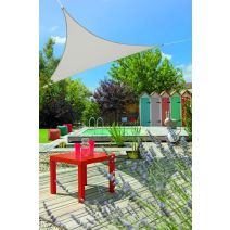 Voile ombrage triangulaire Primo 3x3m Ivoire - INVENTIV