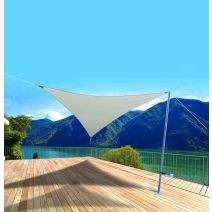 Voile ombrage triangulaire Primo 3x5m Ivoire - INVENTIV