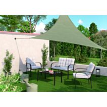 Voile ombrage triangulaire Primo 3x5m Ardoise - INVENTIV