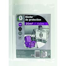 Bâche Protection Fine Couvre Meuble 4x5m - INVENTIV