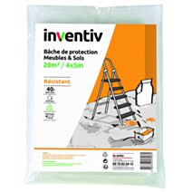 Bâche Protection Extra Couvre Sol 4x5m 40µm - INVENTIV