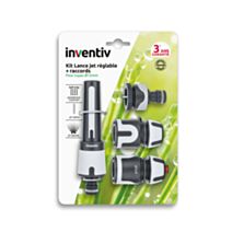 Kit lance + raccords d'arrosage Ø15 mm - INVENTIV