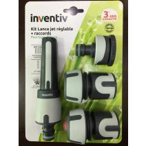 Kit lance + raccords d'arrosage Ø19 mm - INVENTIV