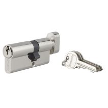 Cylindre de Serrure Surêté L.30+40mm Avec Bouton - INVENTIV