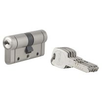 Cylindre de Serrure Haute Sécurité 5 Protections 30x30mm + 5 Clés - INVENTIV