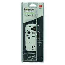 Serrure à encastrer porte sans fermeture, axe 40mm - INVENTIV