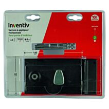 Serrure à applique horizontale porte d'intérieur 140x82mm - INVENTIV