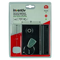Serrure en applique verticlé 70x110mm, ouverture à droite - INVENTIV