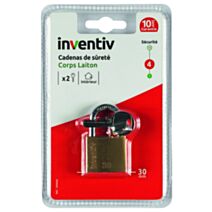 Cadenas + 2 Clés Laiton 30mm - INVENTIV