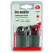 Cadenas + 2 clés alu 40 mm - INVENTIV