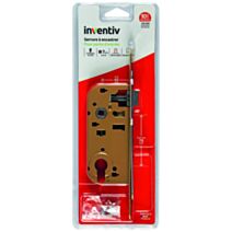 Serrure à encastrer porte d'entrée, axe 40mm - INVENTIV