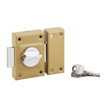 Verrou de sûreté porte d'entrée cylindre ∅21mm L.40mm - INVENTIV
