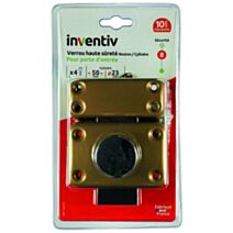 Verrou haute sécurité porte d'entrée Ø23mm L.50mm - INVENTIV