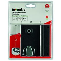 Serrure en applique verticale 70x110mm, ouverture droite - INVENTIV