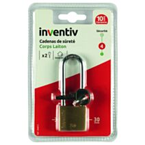 Cadenas + 2 Clés Laiton 30mm - INVENTIV