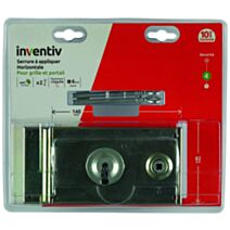 Serrure en applique horizontale 140x82mm, ouverture gauche - INVENTIV