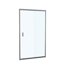 Porte douche coulissante 2 volets verre transparent 160cm chromé - INVENTIV