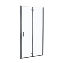 Porte douche pliante verre transparent 90cm chromé - INVENTIV