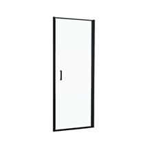 Porte douche pivotante verre sérigraphié 90cm noir mat - INVENTIV
