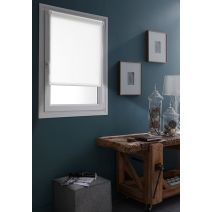 Store enrouleur occultant blanc 95x250cm - INVENTIV