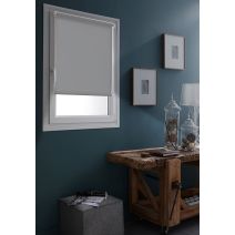 Store enrouleur occultant sans perçage gris clair 45x160cm - INVENTIV