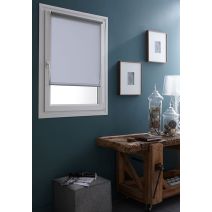 Store enrouleur tamisant sans perçage gris clair 60x160cm - INVENTIV