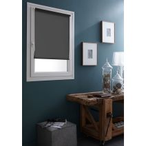 Store enrouleur tamisant gris foncé 95x250cm - INVENTIV