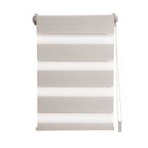 Store enrouleur Jour/Nuit sans perçage gris clair 40x160cm - INVENTIV