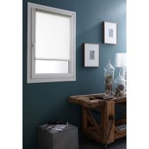 Store enrouleur tamisant sans perçage blanc 45x160cm - INVENTIV