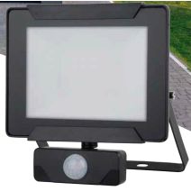 Projecteur extérieur LED détection Héra 30W 2100lm noir - INVENTIV