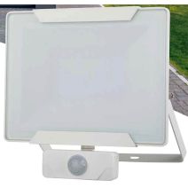 Projecteur extérieur LED détection Héra blanc 50W 3500lm - INVENTIV
