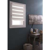 Store enrouleur Jour/Nuit sans perçage blanc 60x250cm - INVENTIV