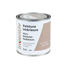 Peinture Murs Boiseries Radiateurs satin 0,5L marron cappucino 5 - INVENTIV