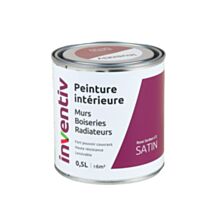 Peinture Murs Boiseries Radiateurs satin 0,5L rose sorbet 2 - INVENTIV