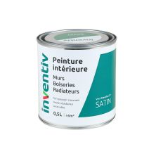 Peinture Murs Boiseries Radiateurs satin 0,5L vert menthe 2 - INVENTIV