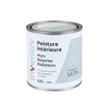 Peinture Murs Boiseries Radiateurs satin 0,5L gris perle 5 - INVENTIV