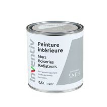 Peinture Murs Boiseries Radiateurs satin 0,5L gris perle 2 - INVENTIV
